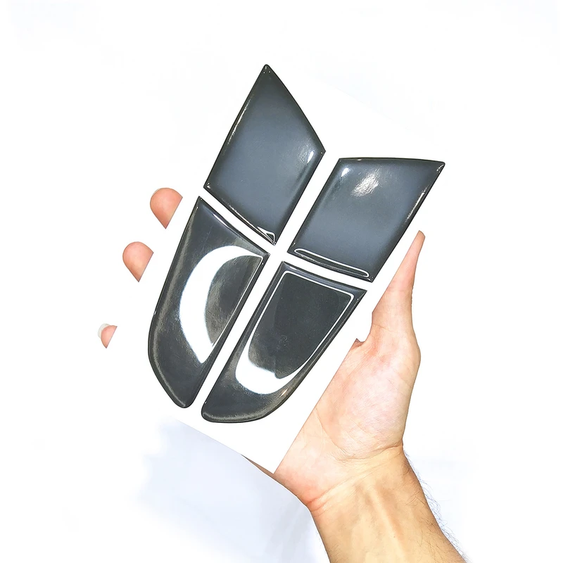 عکس شماره 3 : کاور کالرینگ سه بعدی چراغ عقب آرسی زد اسپرت مدل blackb2022 مناسب برای پژو 207