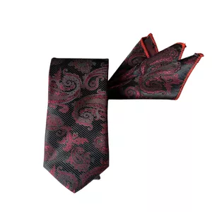 ست کراوات و دستمال جیب مردانه مدل vip