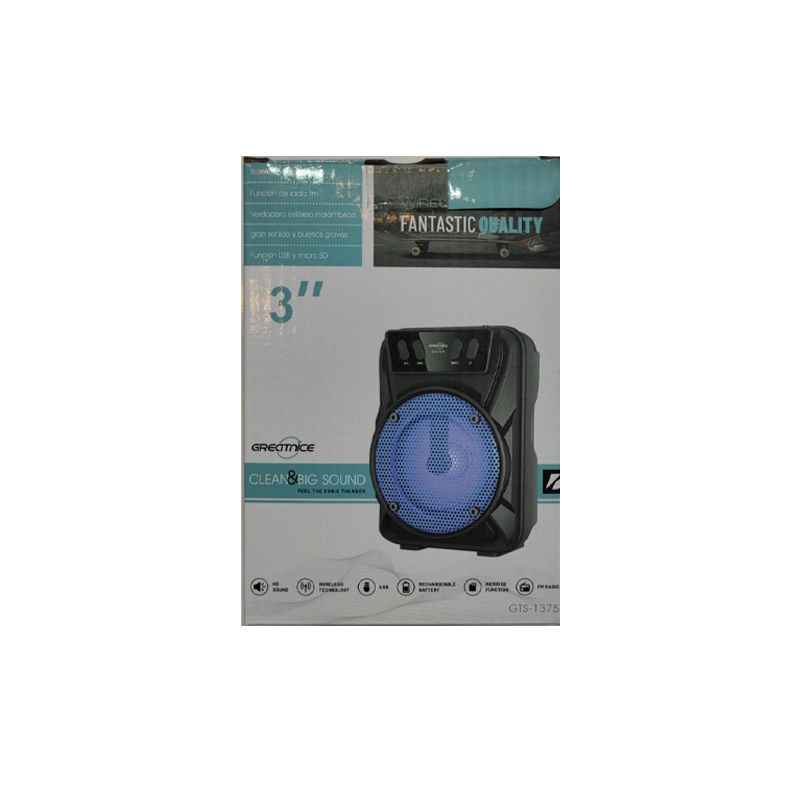 اسپیکر بلوتوثی قابل حمل مدل gts-1375