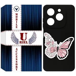 کاور یوریل مدل KSH کد 98 طرح پروانه مناسب برای گوشی موبایل تکنو Spark 20 / Spark Go 2024