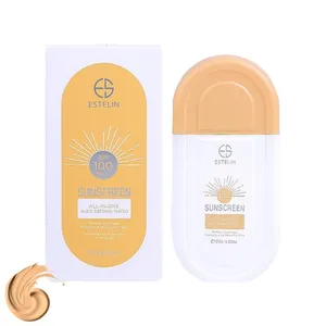 کرم ضد آفتاب رنگی استیلن، SPF 100، مدل All-In-One، مناسب انواع پوست با تنالیته متوسط و حجم  100 میلی‌لیتر،  ضدآب، محافظت‌کننده در برابر  اشعه‌های UVA و UVB و مرطوب‌کننده، PA+++، آبرسانی عمیق و طولانی‌مدت پوست، با ماندگاری 2 ساعته