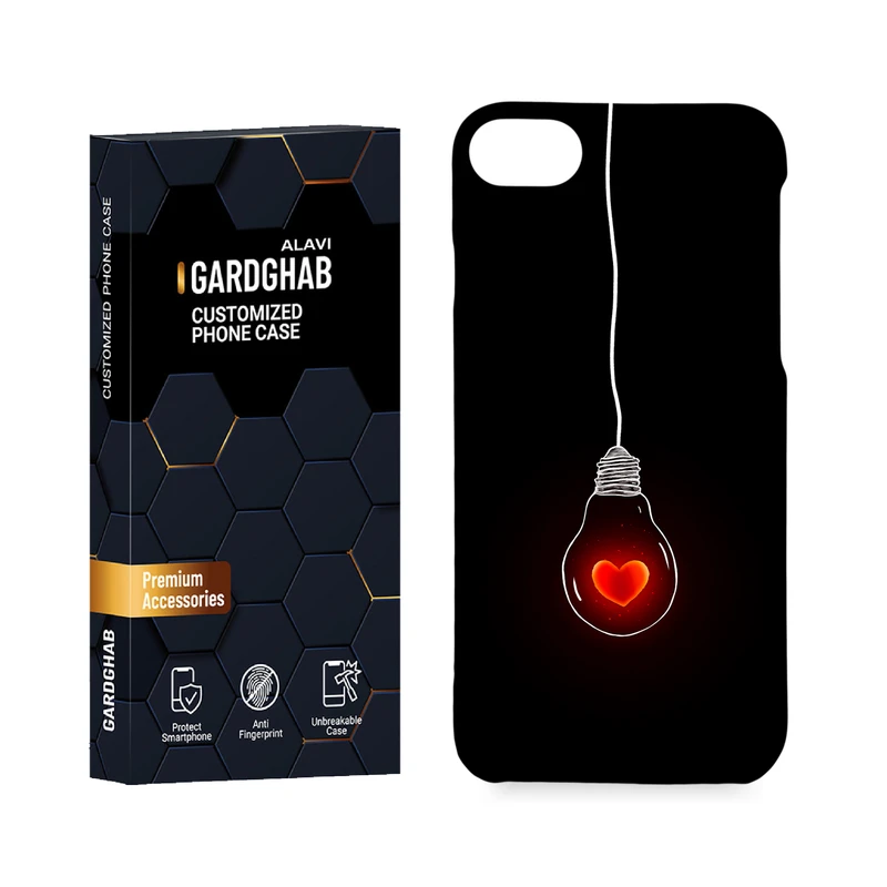 کاور گارد قاب علوی مدل عاشقانه مناسب برای گوشی موبایل اپل iPhone 7 / iPhone 8 / iPhone SE 2022 / iPhone SE 2020