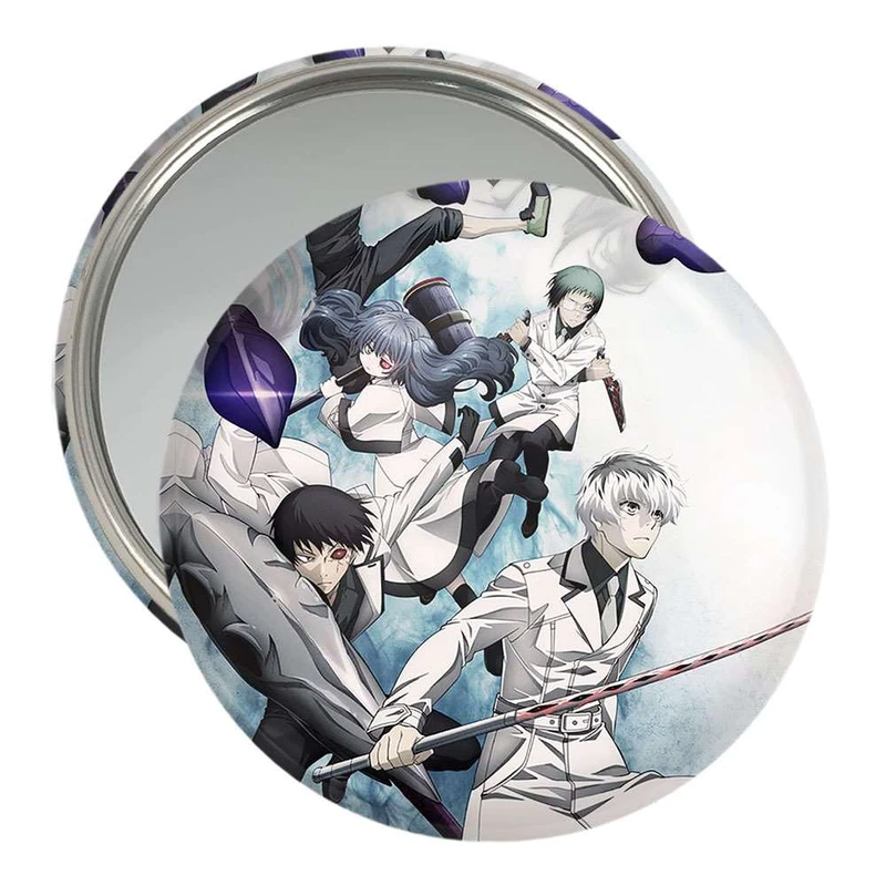 آینه جیبی خندالو طرح انیمه توکیو غول Tokyo Ghoul  کد 4909