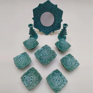   مجموعه ظروف هفت سین 10 پارچه مدل چهار باغ کد HS-012