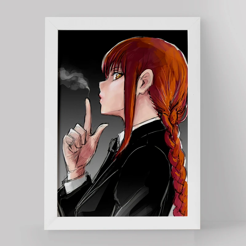 تابلو خندالو مدل ماکیما انیمه مرد اره ای کد 17988