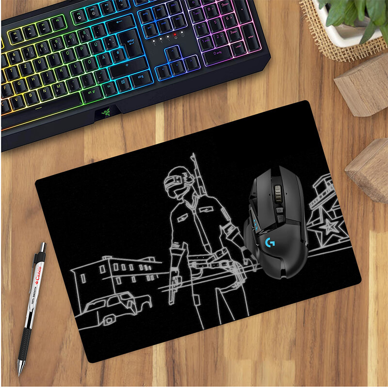 ماوس پد مخصوص بازی زیگ زاگ  طرح pubg کد 4334 1