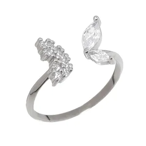 انگشتر نقره زنانه مدل پروانه  کد sj215