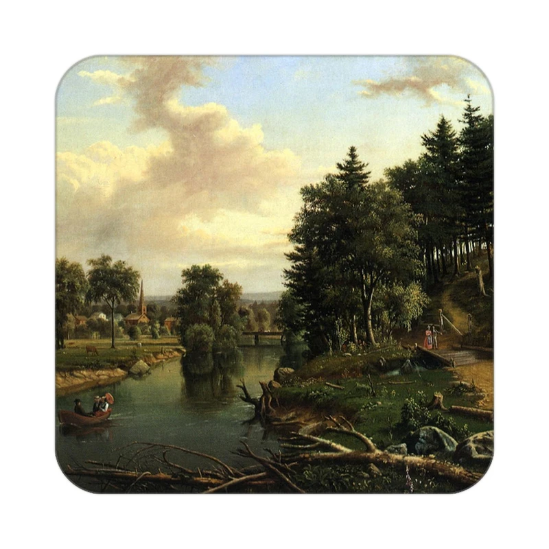 زیر لیوانی کاکتی طرح نقاشی رنگ روغن مدل mg10435