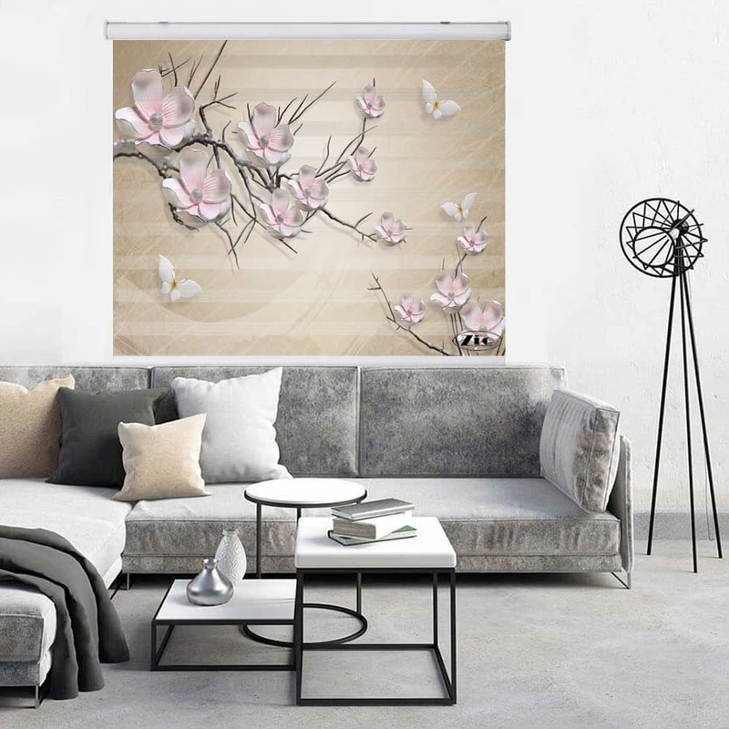 پرده زبرا زیو کد 3D1337 سایز 150x200 سانتی متر