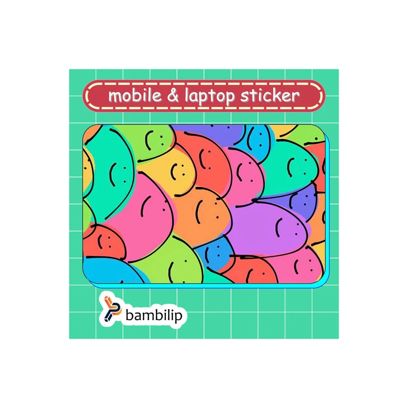 استیکر بامبیلیپ مدل کارت عابر طرح لوب لوب های مهربون کد 6941538