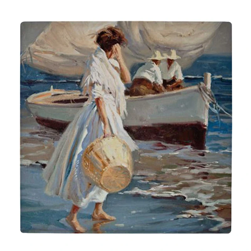 زیر لیوانی طرح ماهیگیران کد    3269136_591