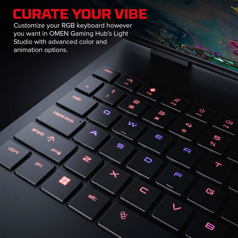 لپ تاپ 15.3 اینچی اچ‌ پی مدل HyperX OMEN 15-ga0004nw-Core i7 14650HX-RTX5060 8GB-24GB DDR5 5600MHz-512GB SSD-WQXGA 180Hz-W - کاستوم شده