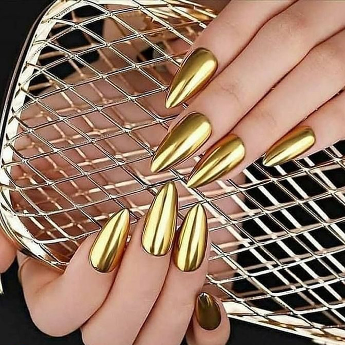 پودر کروم ناخن مدل Gld