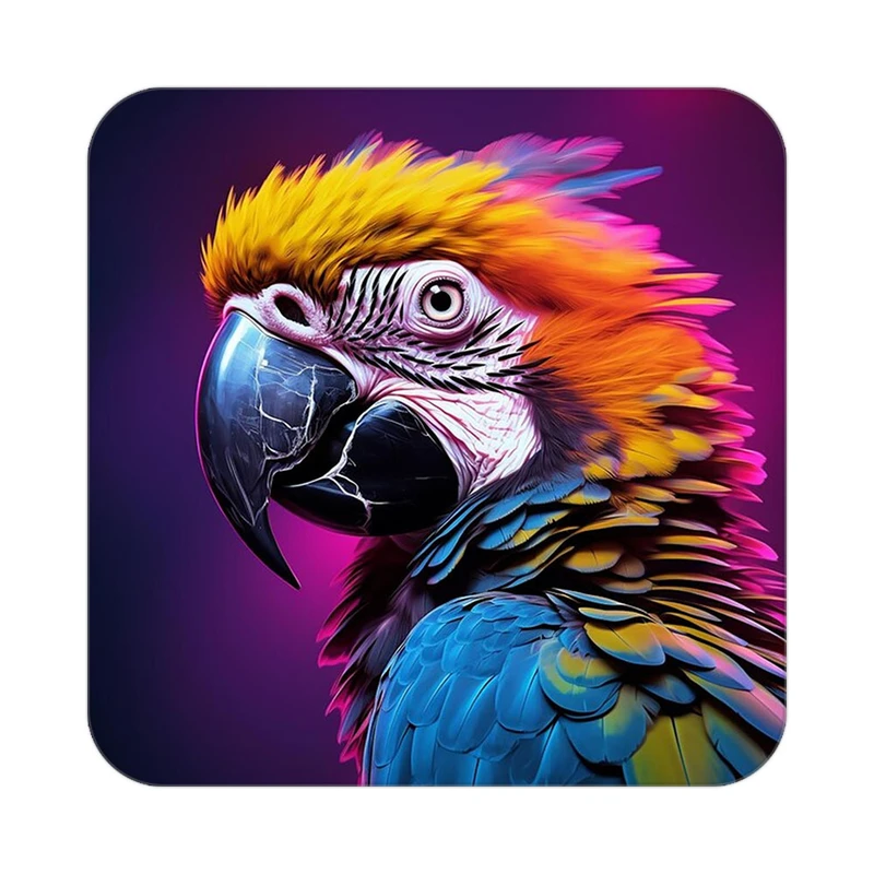 زیر لیوانی کاکتی طرح حیوانات رنگی مدل mp26502