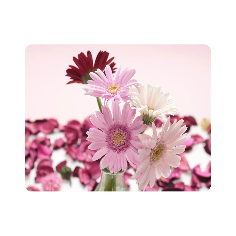 ماوس پد اطلس آبی طرح گل مدل T6786