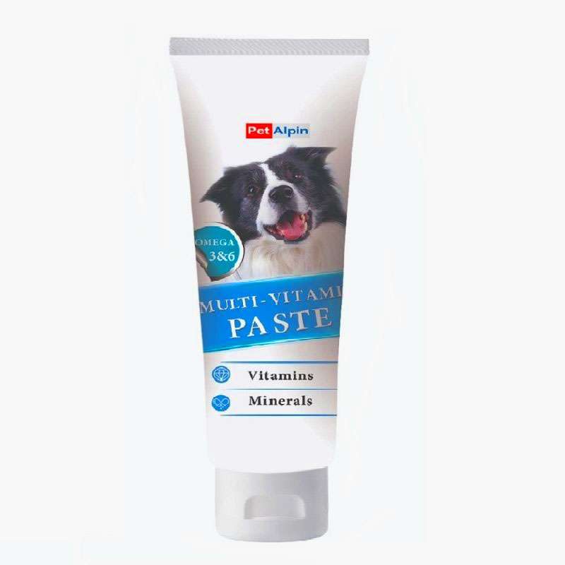 خمیر مولتی ویتامین سگ پت آلپین مدل  multi paste وزن 100 گرم