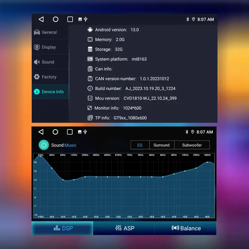 پخش کننده تصویری خودرو رست ویژن مدل MT130SA مناسب برای سمند سورن
