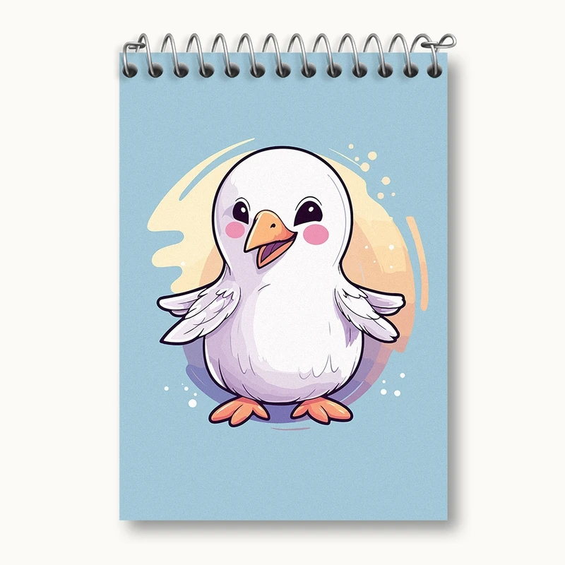 دفتر یادداشت 50 برگ خندالو مدل مرغ ماهی خوار کد N1436