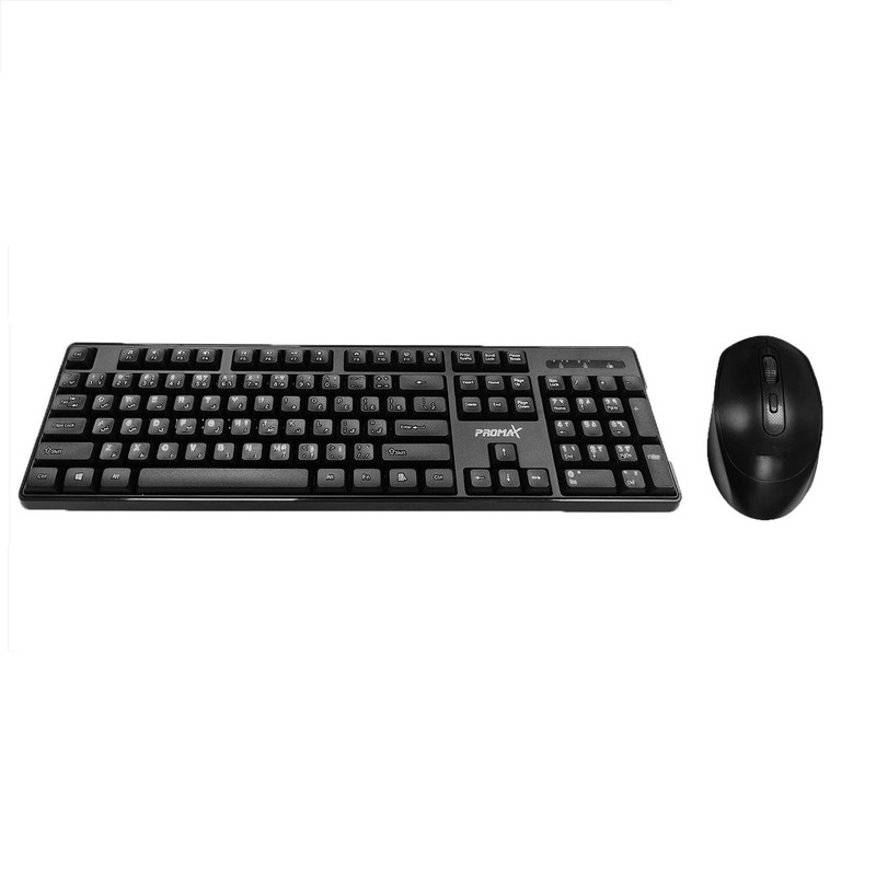 کیبورد و ماوس بی سیم پرومکس مدل qs-8018