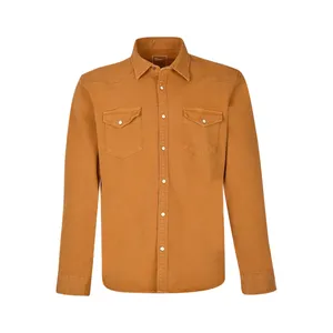 پیراهن آستین بلند مردانه بادی اسپینر مدل 2004 رنگ نارنجی