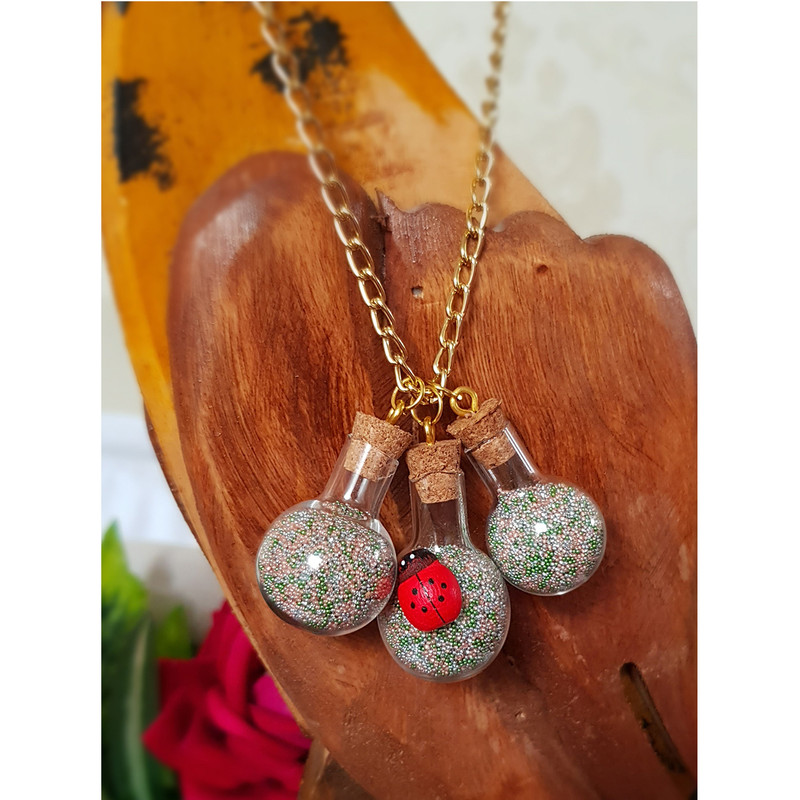 گردنبند دخترانه مدل بطری آرزو کد 006 گردنبند دخترانه مدل بطری آرزو کد 006