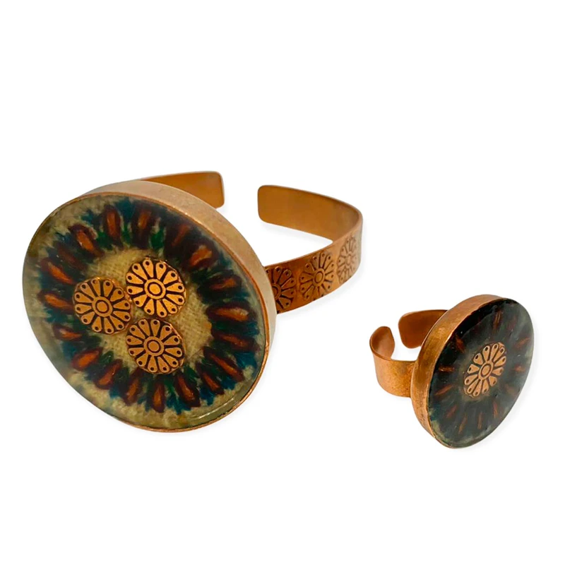 نیم ست زنانه مدل پته دوزی