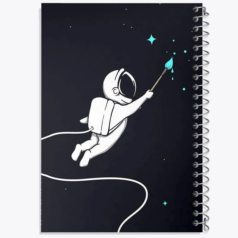 دفتر لیست خرید 50 برگ خندالو طرح فضایی کد 25131