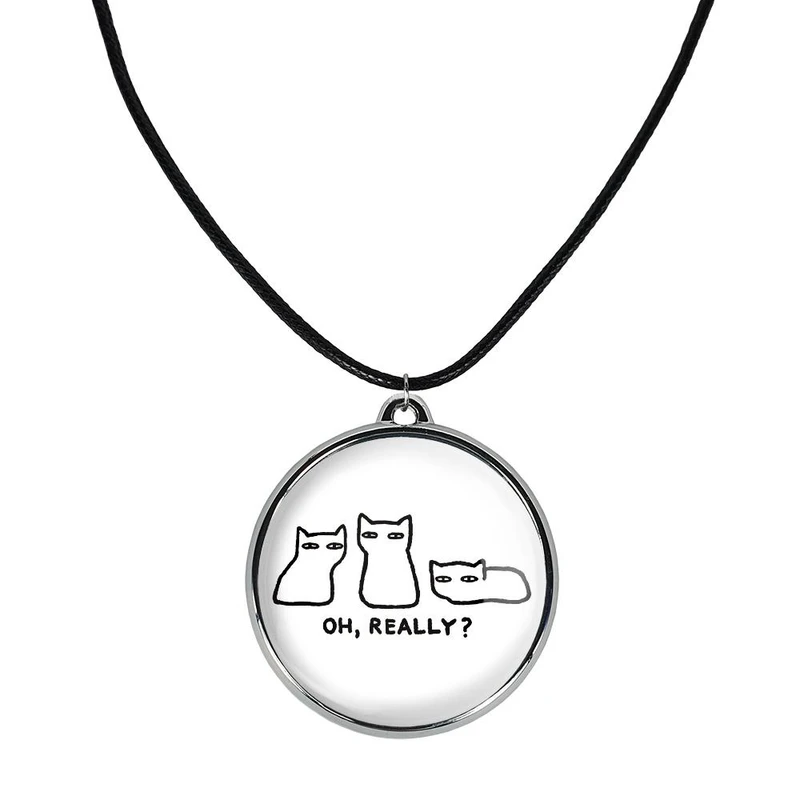 گردنبند خندالو مدل گربه های شکاک کد 2931929320