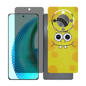 Glass together model privacy screen protector suitable for Honor X9b mobile phone with back cover sticker