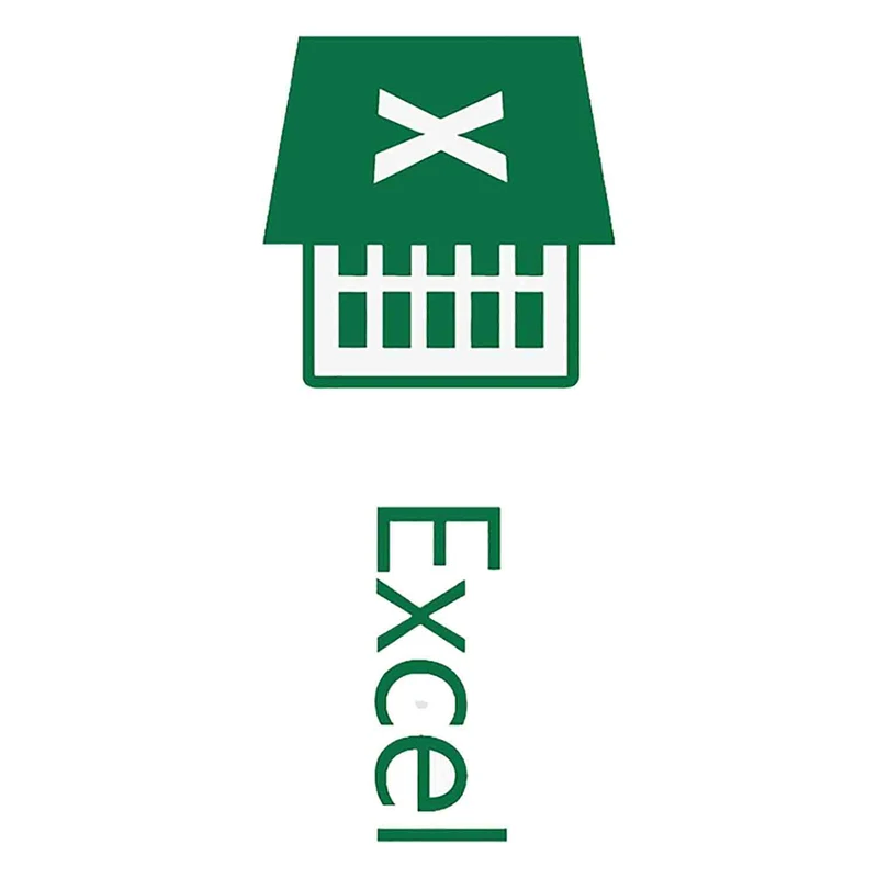 استیکر لپ تاپ طرح excel کد ST607