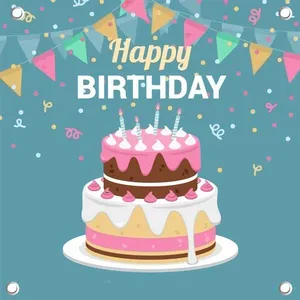 بنر تولد طرح کیک کد BnArt-64