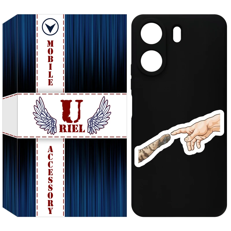 کاور یوریل مدل KSH کد 94 طرح دست گربه مناسب برای گوشی موبایل شیائومی Redmi 13C 4G / Poco C65