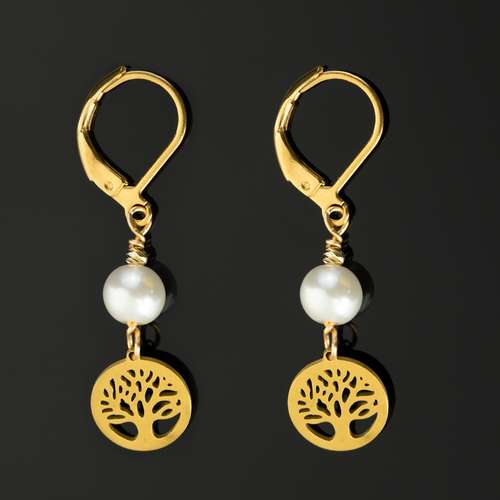 گوشواره طلا 18 عیار زنانه مدل TH119