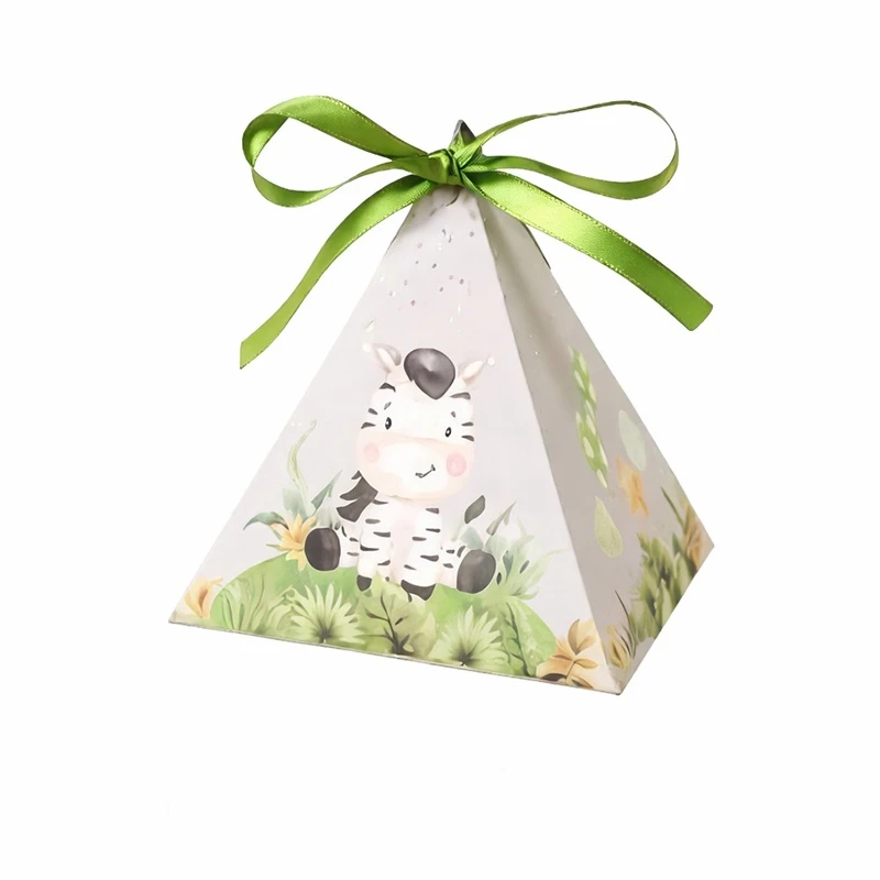 جعبه هدیه مدل فانتزی طرح گورخر بامزه مجموعه 4 عددی