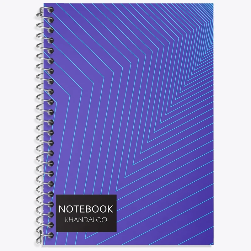 دفتر زبان 50 برگ خندالو مدل دو خط طرح مدرن کد N112