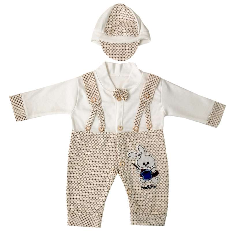 ست سرهمی و کلاه نوزادی مدل SHN-09