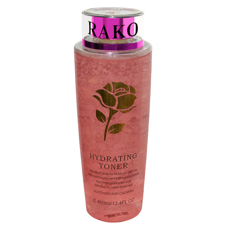 تونر پاک کننده آرایش صورت راکو مدل Cherry حجم 400 میلی لیتر