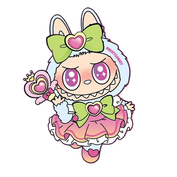 استیکر پارچه و لباس پاد آفرین طرح لبوبو کد 167