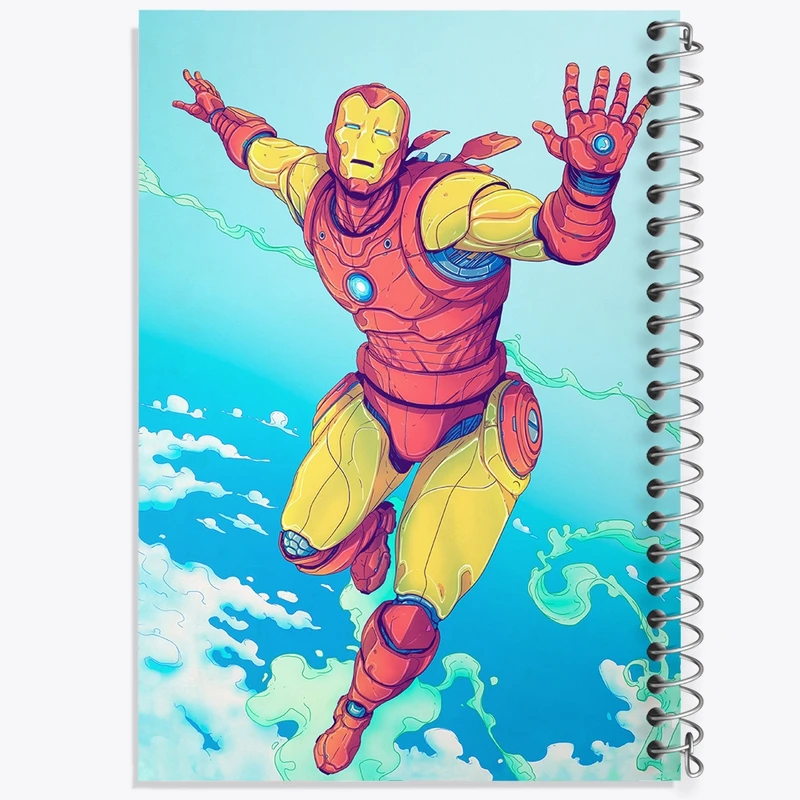 دفتر مشق 100 برگ خندالو طرح Iron Man کد F228