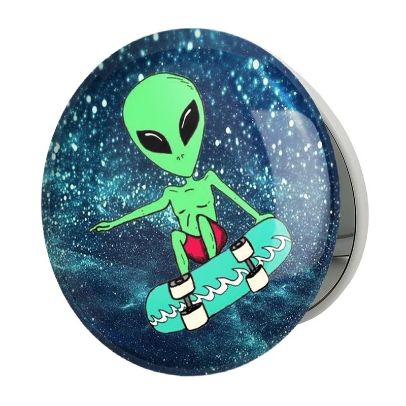 آینه جیبی خندالو طرح آدم فضایی مدل تاشو کد 1944 