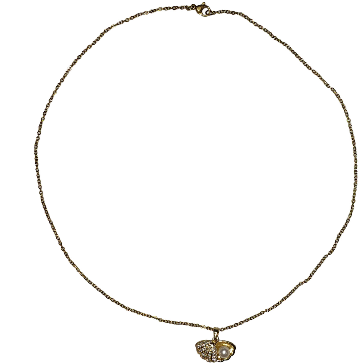 گردنبند دخترانه مدل صدف و مروارید