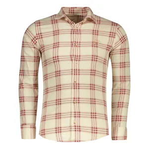 پیراهن آستین بلند یقه برگردان مردانه مدل POHST GOLDOZI