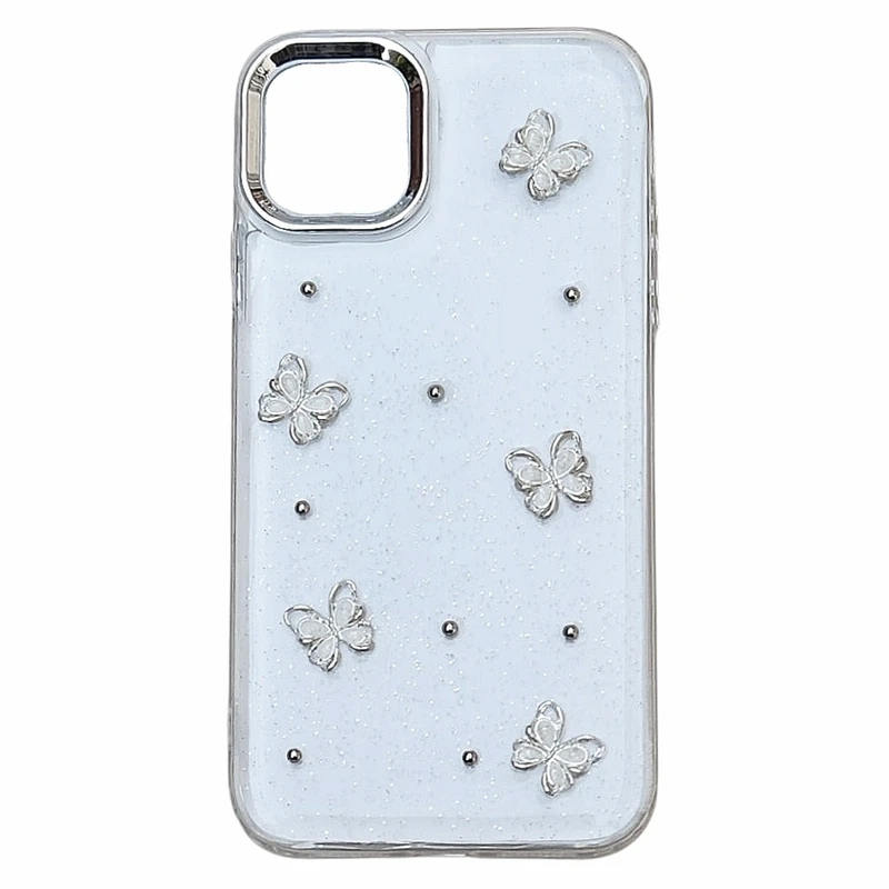 کاور مدل رزینی شاین طرح پروانه مناسب برای گوشی موبایل اپل iphone 11