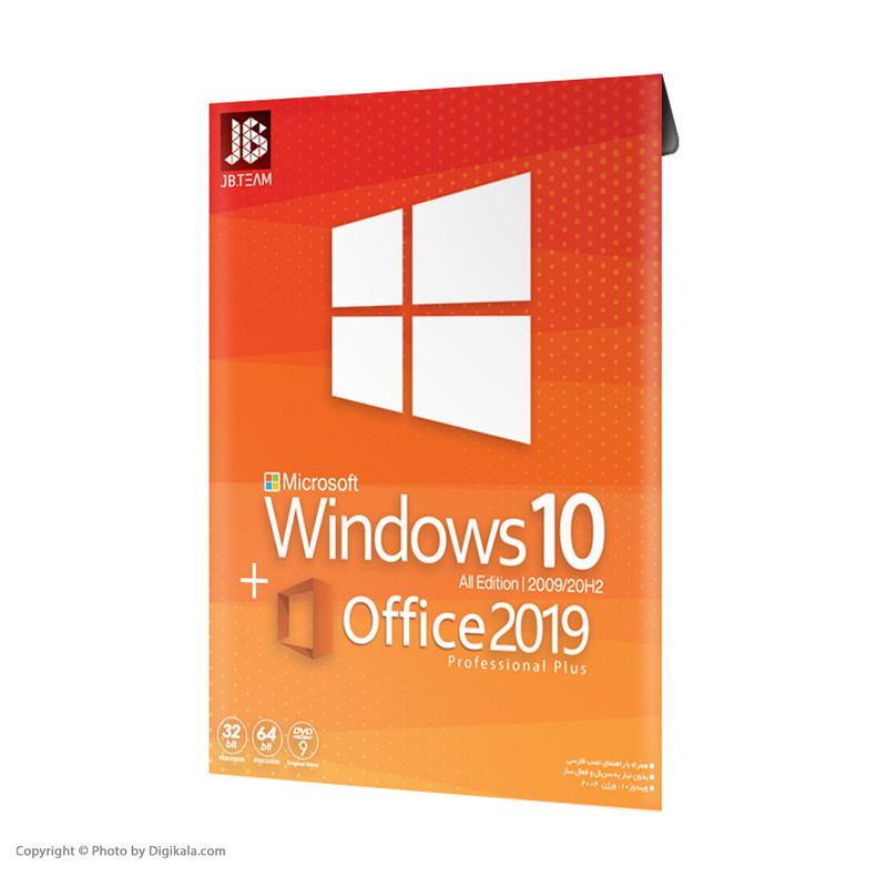سیستم عامل Windows 10+Office 2019 نشر جی بی تیم