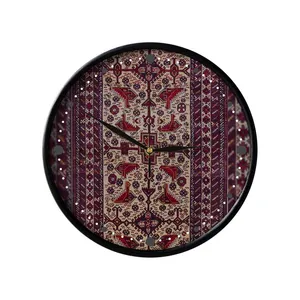 ساعت دیواری مدوپد طرح فرش بلوچ مرغی مدل C-balouch12