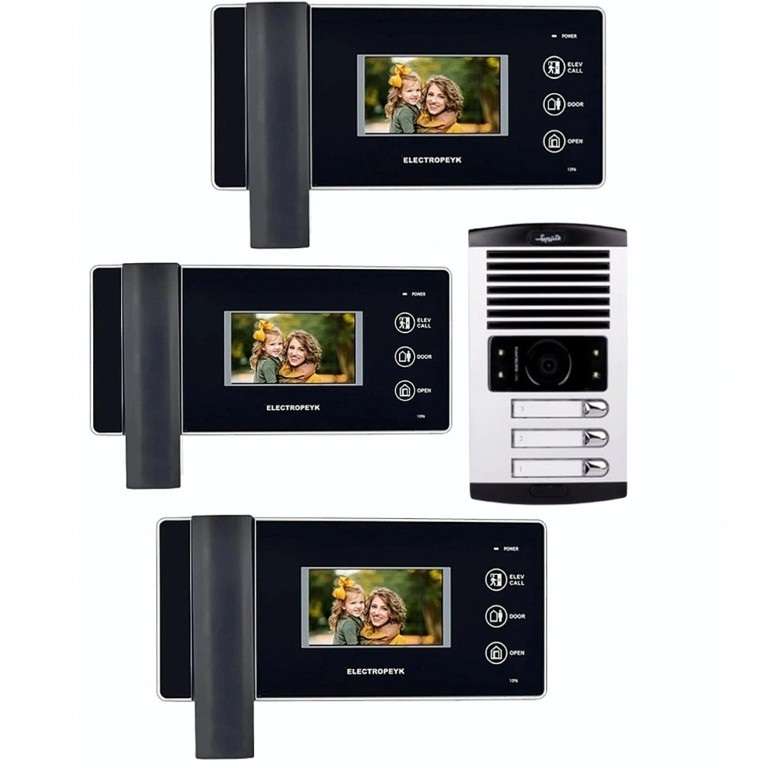 دربازکن تصویری الکتروپیک مدل FD/1086/3/1096x3-Black