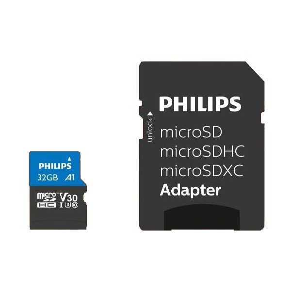 کارت حافظه microSDHC فیلیپس مدل Ultra Speed کلاس 10 استاندارد UHS-I U3 ظرفیت 32 گیگابایت به همراه آداپتور