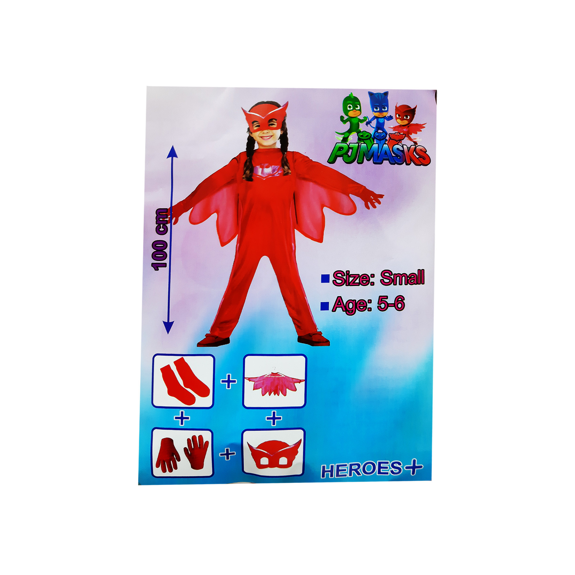 ست ایفای نقش طرح گروه شب نقاب کد pjmasks.p.56 مجموعه پنج عددی