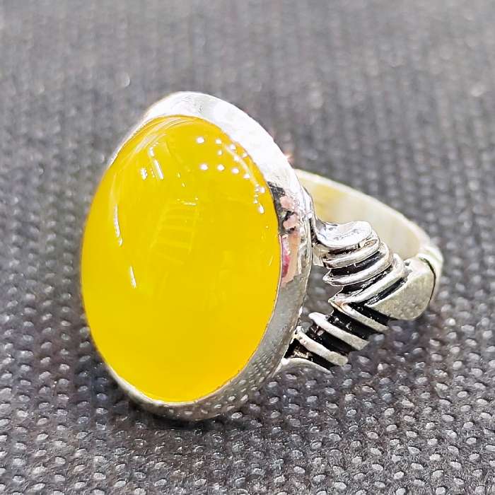 انگشتر نقره مردانه مدل سنگ شرف الشمس کد 2862 انگشتر نقره مردانه مدل سنگ شرف الشمس کد 2862