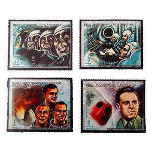 تمبر یادگاری مدل فضایی کد bc-1723 مجموعه 4 عددی